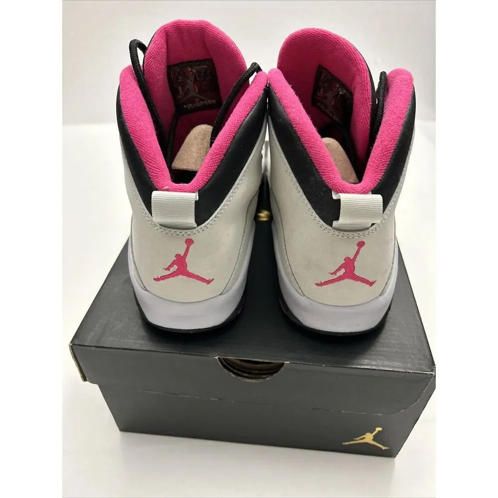Air Jordan 10‎ Retro White/Pink (487211-008) Kid's Size 6.5Y